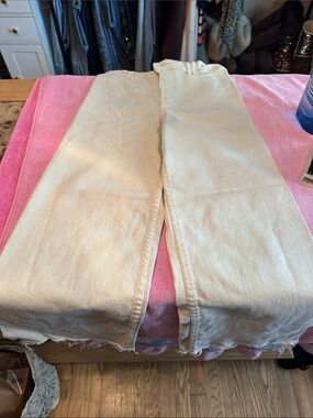Zara Cream Wide-Leg Kids Jeans